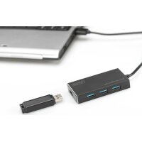 DIGITUS Hub USB 3.0 Super Speed, 4 ports, avec alimentation