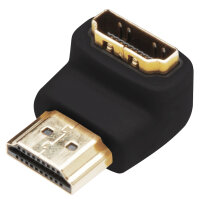 DIGITUS HDMI Knick-Adapter, 90 Grad gewinkelt, HDMI-A