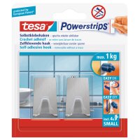 tesa Powerstrips Haken SMALL Metall, halbrund