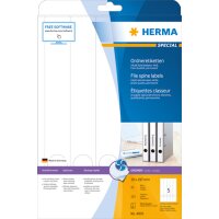 HERMA Etiquette dos de classeur SPECIAL, 38 x 297 mm, blanc