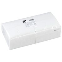 PAPSTAR Serviettes Bistro, 330 x 330 mm, 2 couches, blanc