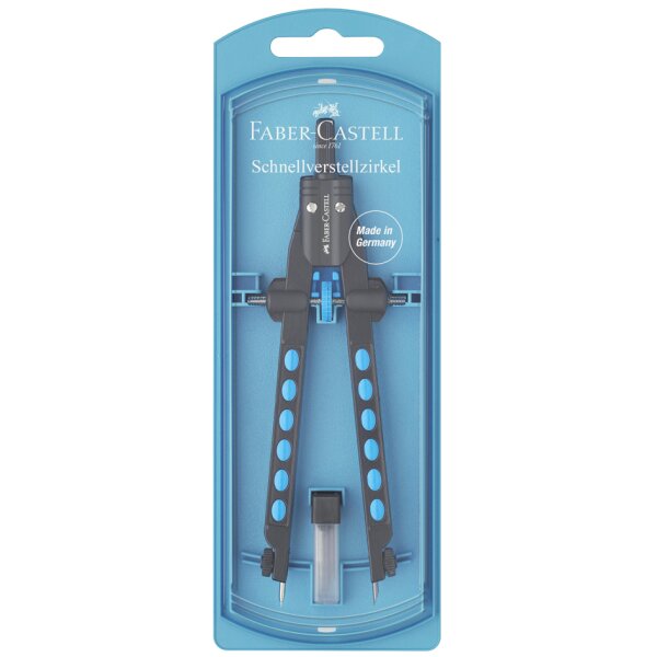 FABER-CASTELL Schnellverstellzirkel FACTORY BLUE