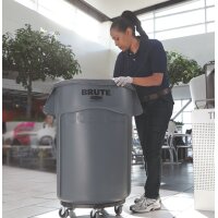 Rubbermaid Container BRUTE 208,2 Liter, aus PP, grau