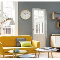 CEP Orium Wanduhr Quarzuhr mit Holzrahmen...