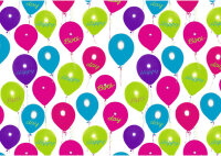 SUSY CARD Papier cadeau Happy Balloons, sur rouleau