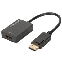 DIGITUS DisplayPort 1.2 Adapter, DP - HDMI-A, 0,2 m
