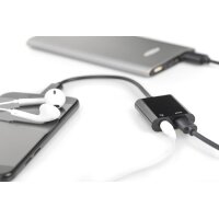 DIGITUS Câble répartiteur USB, USB-C + prise...