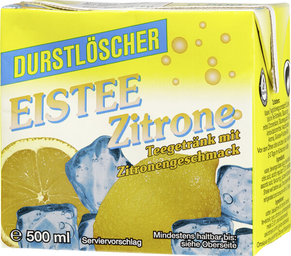 Durstlöscher Erfrischungsgetränk Eistee Zitronen-Geschmack