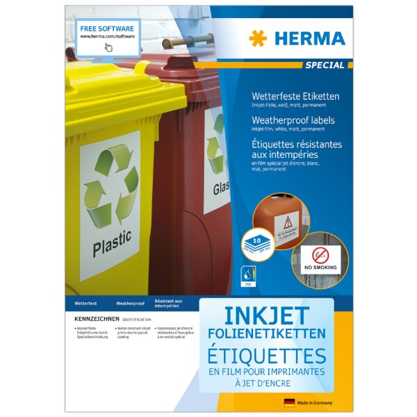 HERMA Étiquette film, anti-intempéries, 63,5 x 29,6 mm