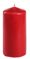 PAPSTAR Bougie cylindrique, diamètre: 50 mm, rouge