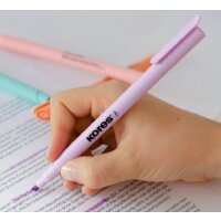 Kores Textmarker-Pen "High Liner Pastell", 6er...