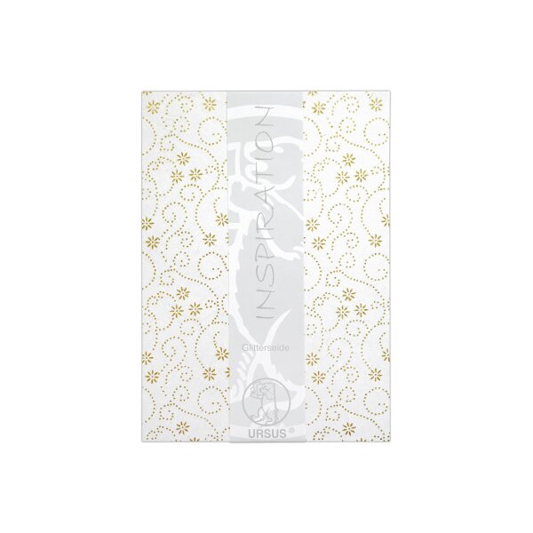 URSUS Glitter silk Blumenranken gold 60600001 100g 5 pcs.