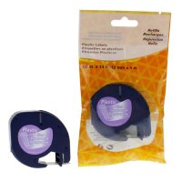 rillprint Schriftbandkassette, schwarz blau, 12 mm x 4 m