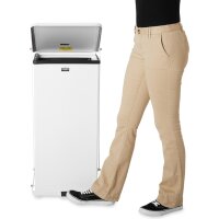 Rubbermaid Stahl-Defender, 49 Liter, weiss