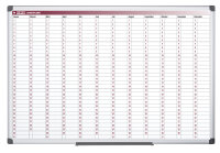 Bi-Office Planungstafel Jahresplaner, 900 x 600 mm