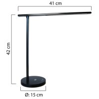 UNiLUX LED-Tischleuchte DIVA, dimmbar, schwarz