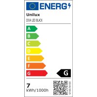 UNiLUX LED-Tischleuchte DIVA, dimmbar, schwarz