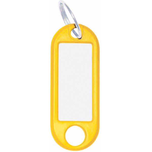 WEDO Porte-clés avec anneau, diamètre : 18 mm, bleu