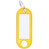 WEDO Porte-clés avec anneau, diamètre : 18 mm, bleu