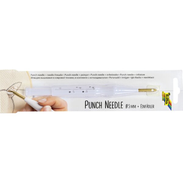 folia Aiguille &agrave; puncher avec enfile-aiguilles, r&eacute;glable