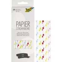 folia Paille en papier BOLD DOTS, longueur : 200 mm