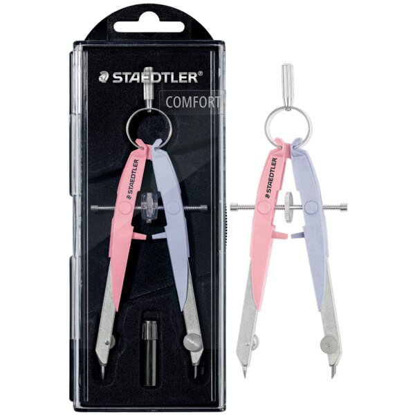 STAEDTLER Präzisions- Geometriezirkel Mars Comfort pastel