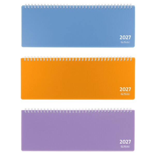 herlitz Tischkalender Colori 2027, farbig sortiert