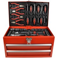 BRÜDER MANNESMANN Jeu doutils, 155 pièces, caisse à outils