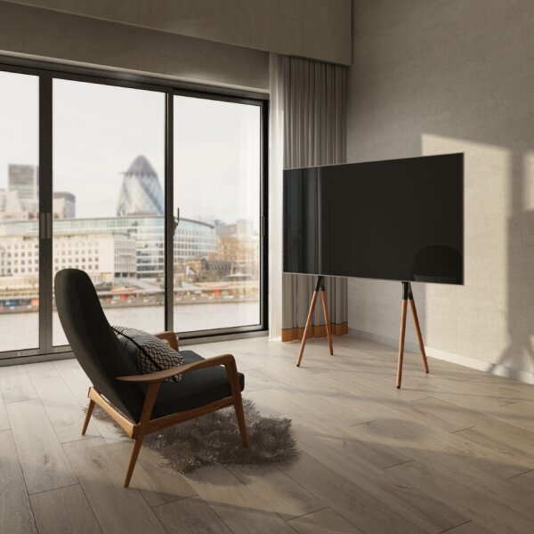 LogiLink Support pour t&eacute;l&eacute;viseur, 124,46 - 177,80 cm, noir