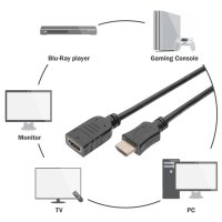 DIGITUS Verlängerungskabel High Speed, HDMI-A, 5,0 m