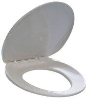 DURABLE Siège de toilette, en plastique, blanc