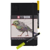 SAKURA Skizzenbuch Notizbuch, 210 x 297mm, schwarz...