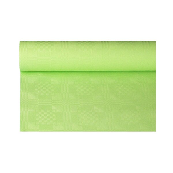 PAPSTAR Nappe damassée, (l)1,0 x (L)50 m, vert pastel
