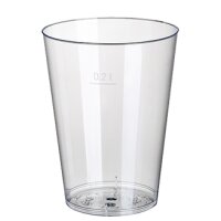 STARPAK Kunststoff-Trinkbecher PS, 0,3 l, glasklar, 50er