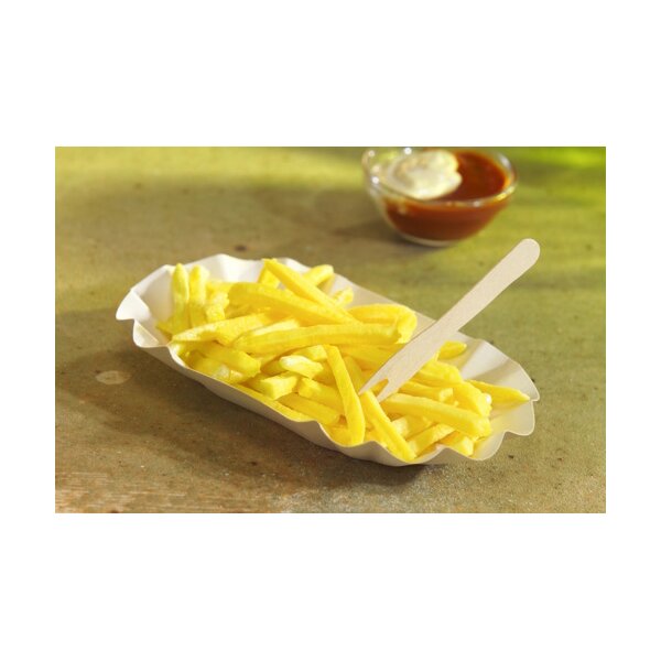 PAPSTAR Pommes-Schale "pure", Masse: 90 x 140 x 30 mm, weiss
