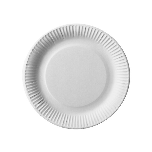 PAPSTAR Papp-Teller "pure" rund, 190 mm, weiss, 100er