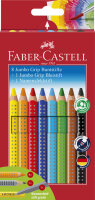 FABER-CASTELL Crayons de couleur Jumbo GRIP, étui...