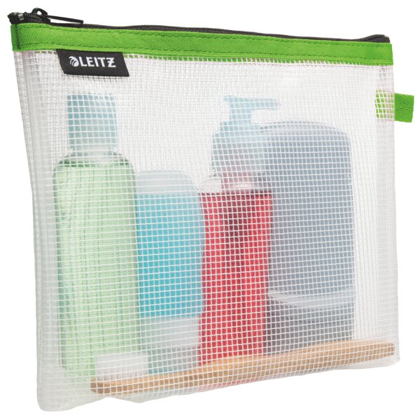 LEITZ Kosmetiktasche WOW Traveller, transparent blau