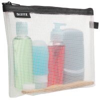 LEITZ Kosmetiktasche WOW Traveller, transparent blau