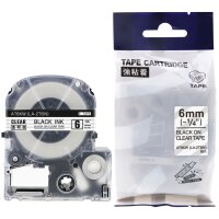 rillstab Cassette à ruban, noir/blanc, 12 mm x 8 m