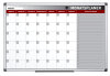 Bi-Office Planungstafel "Monatsplaner", 900 x 600 mm