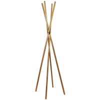 UNiLUX Garderobenständer TIPY, 4 Haken, Bambus