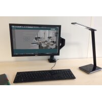 UNiLUX Lampe de bureau à LED LINKA, dimmable, noir