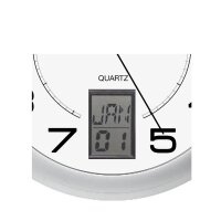 UNiLUX Wanduhr Quarzuhr "INSTINCT", Durchm.: 305mm, silber