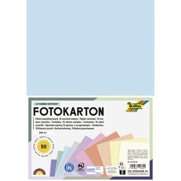 folia Fotokarton PASTELL, DIN A4, 300 g qm