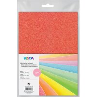 HEYDA Set cartons à paillettes Iris, A4, 200 g/m2,...
