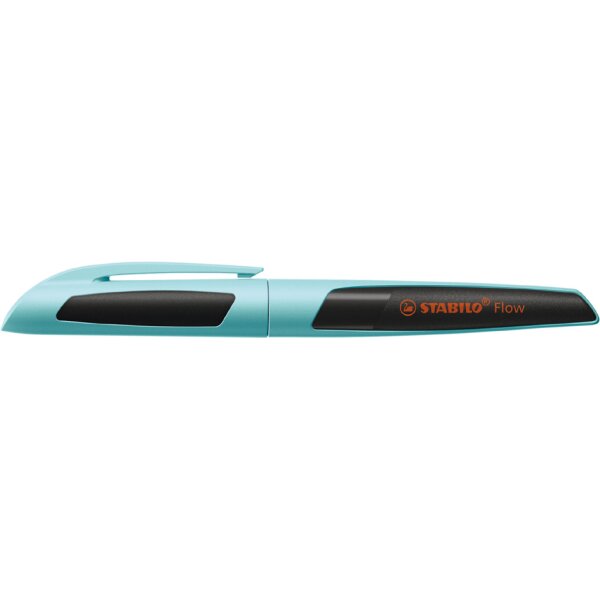 STABILO Stylo à plume Flow, vert kaki/noir