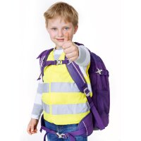 IWH Kinder-Pannenweste Warnweste, DIN EN 17353, gelb