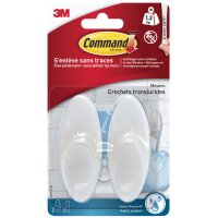 3M Command Crochet pour salle de bain, plastique, blanc