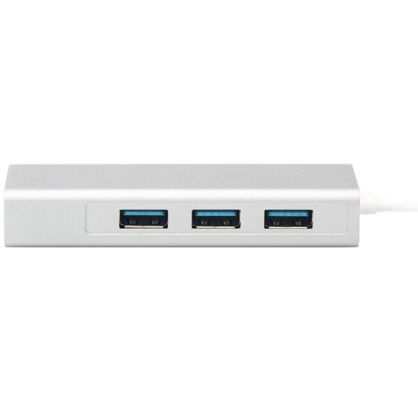 DIGITUS USB 3.0 Hub Super Speed, 3-Port + Ethernet